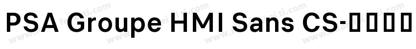 PSA Groupe HMI Sans CS字体转换